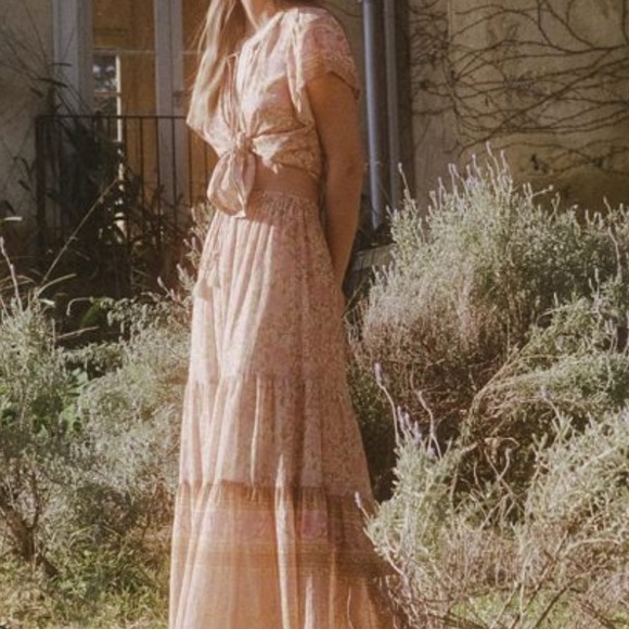 Spell Love Story Short Sleeve Blouse in Peach Blossom - Picture 3 of 15